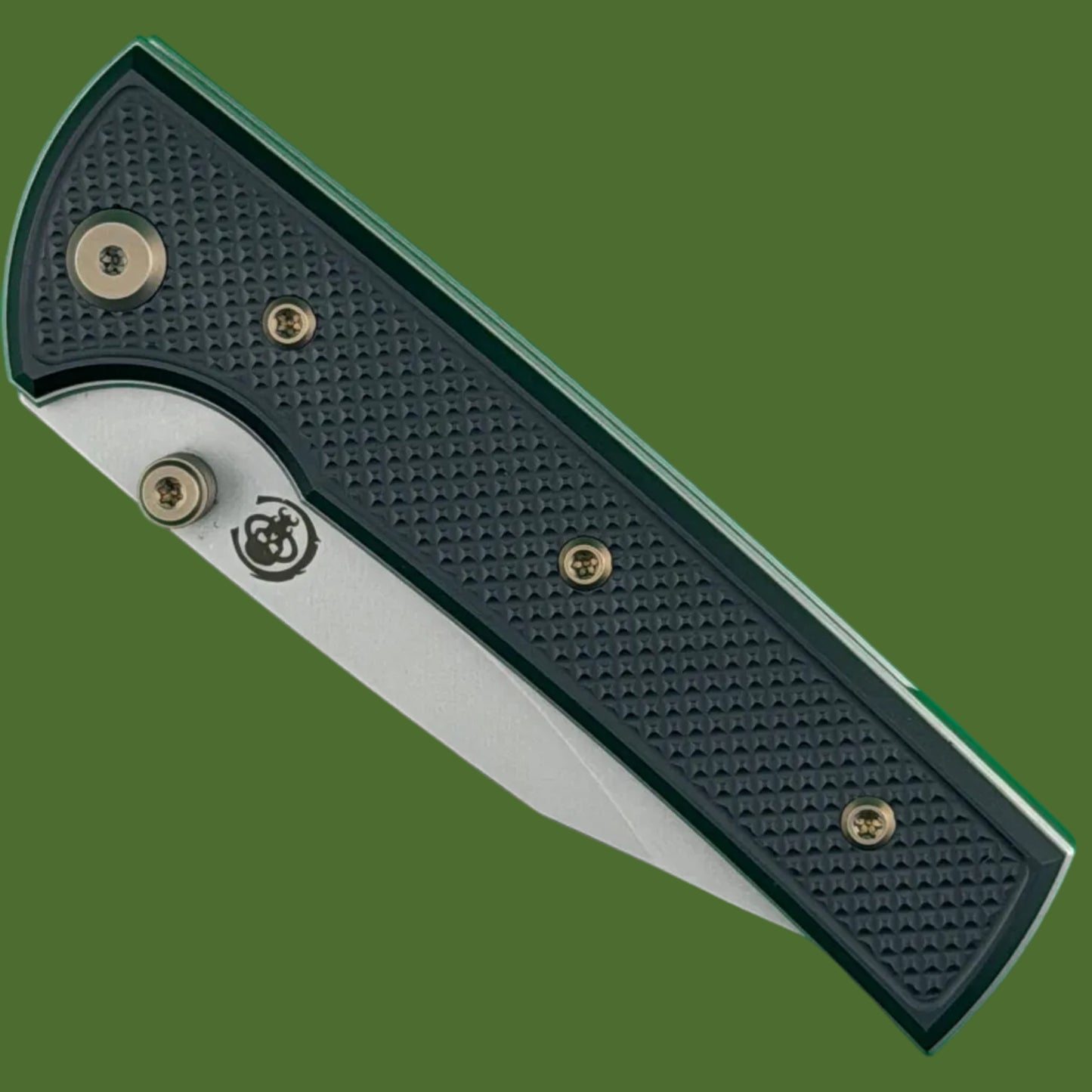 Chaves Blue Label Scapegoat Street Liner Lock Black Knurled Aluminum Handles Bronze Hardware (Stonewash)