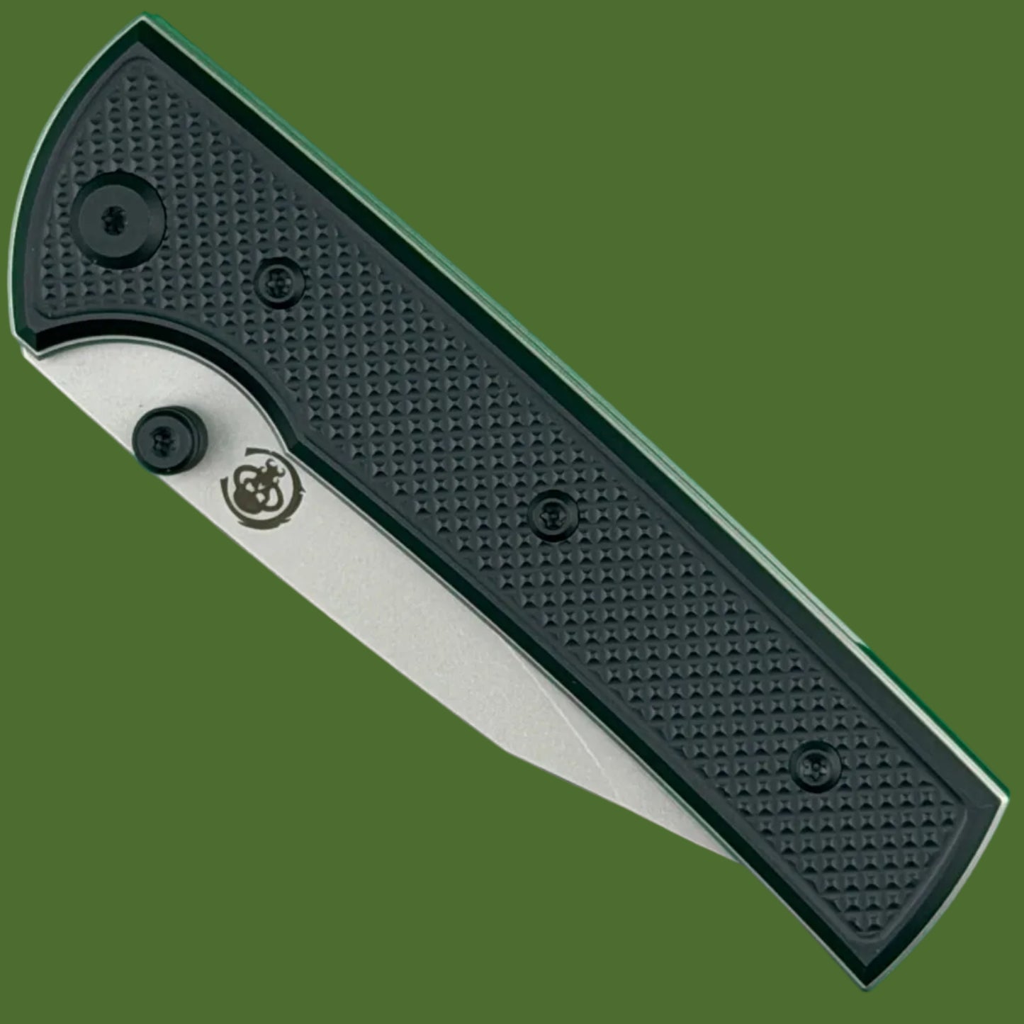 Chaves Blue Label Scapegoat Street Liner Lock Black Knurled Aluminum Handles Black Hardware (Stonewash)