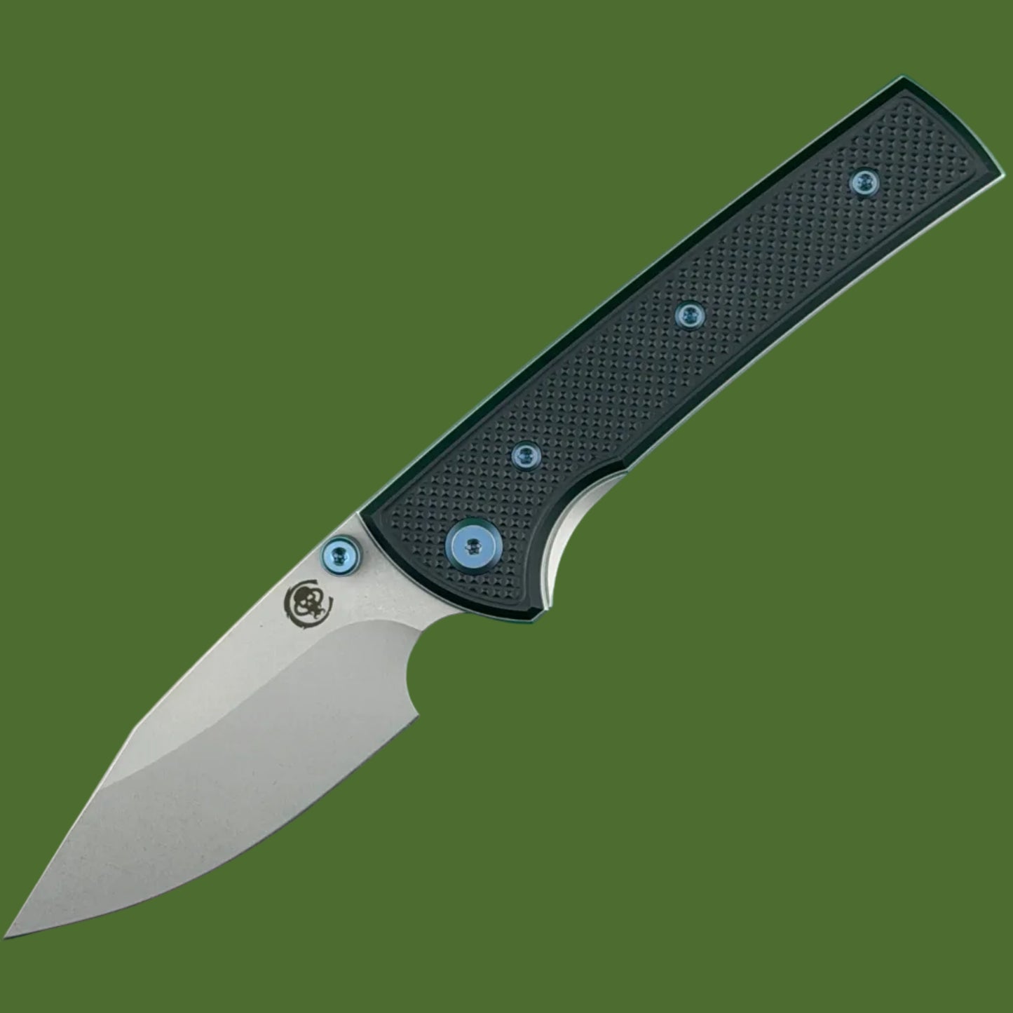 Chaves Blue Label Scapegoat Street Liner Lock Black Knurled Aluminum Handles Blue Hardware (Stonewash)
