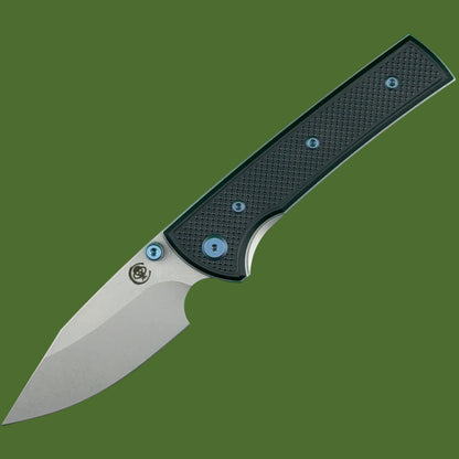 Chaves Blue Label Scapegoat Street Liner Lock Black Knurled Aluminum Handles Blue Hardware (Stonewash)