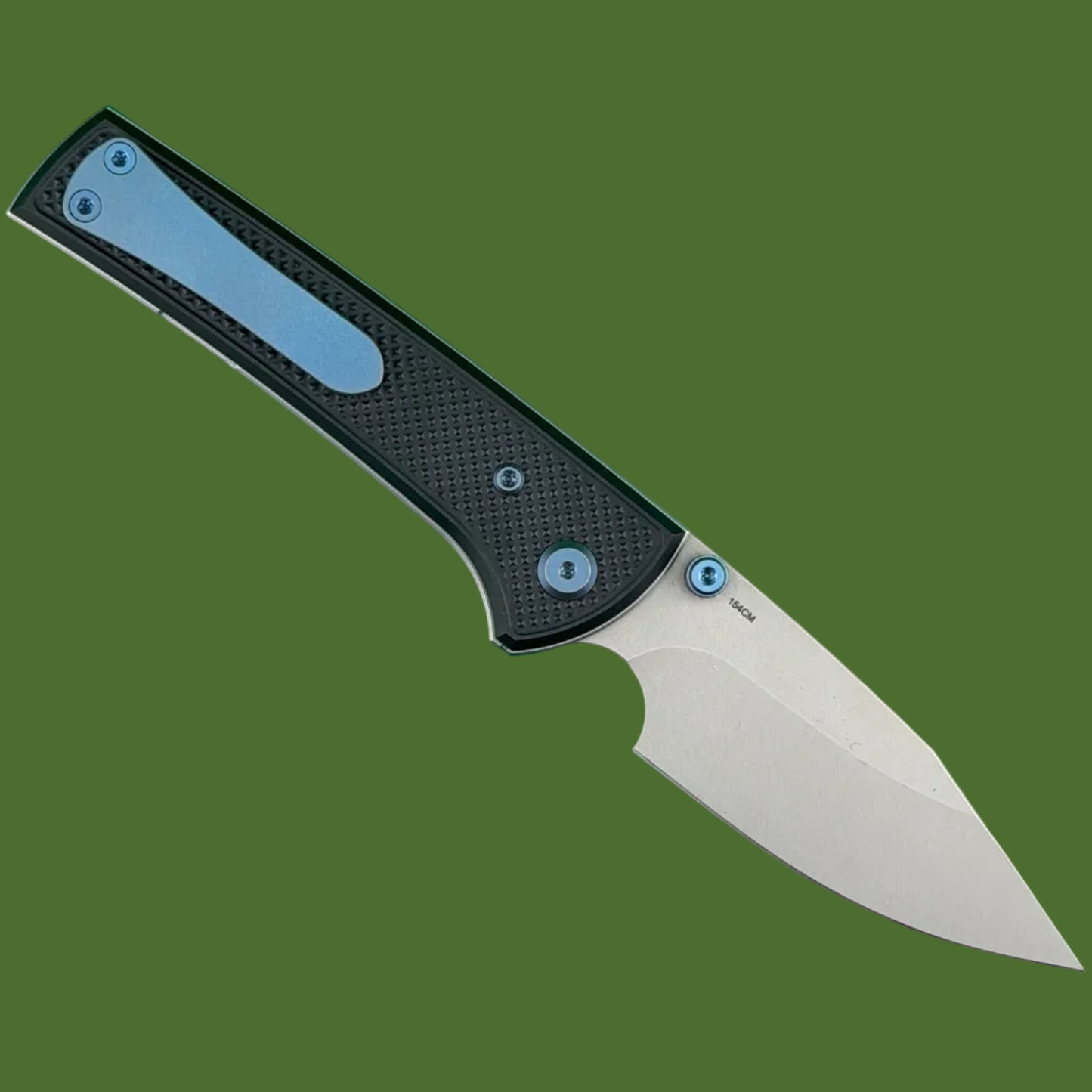 Chaves Blue Label Scapegoat Street Liner Lock Black Knurled Aluminum Handles Blue Hardware (Stonewash)