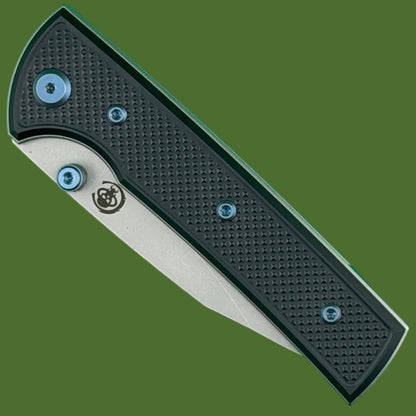 Chaves Blue Label Scapegoat Street Liner Lock Black Knurled Aluminum Handles Blue Hardware (Stonewash)