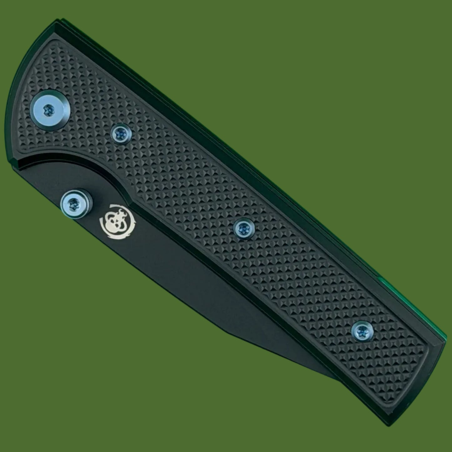 Chaves Blue Label Scapegoat Street Liner Lock Black Knurled Aluminum Handles Blue Hardware (Black)