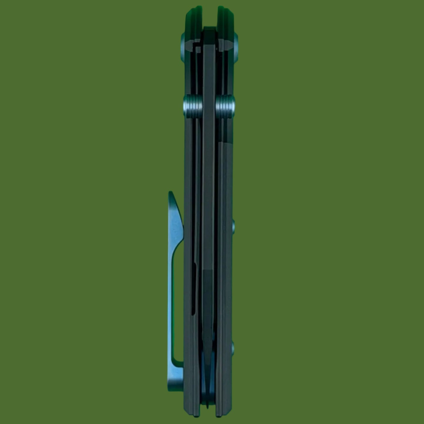 Chaves Blue Label Scapegoat Street Liner Lock Black Knurled Aluminum Handles Blue Hardware (Black)