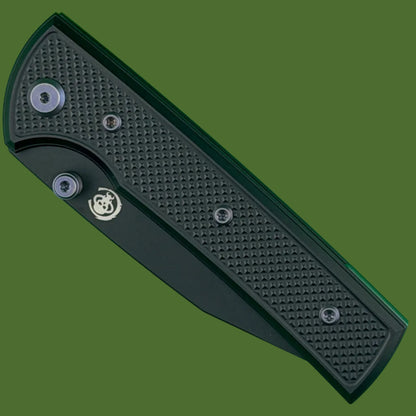 Chaves Blue Label Scapegoat Street Liner Lock Black Knurled Aluminum Handles Purple Hardware (Black)