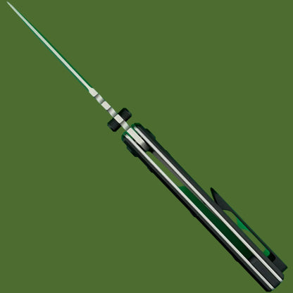Chaves Blue Label NTAK Liner Lock Black Knurled Aluminum Handles Black Hardware (Stonewash Drop Point)