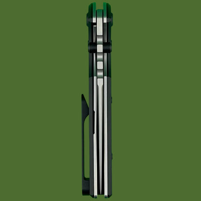 Chaves Blue Label NTAK Liner Lock Black Knurled Aluminum Handles Black Hardware (Stonewash Drop Point)