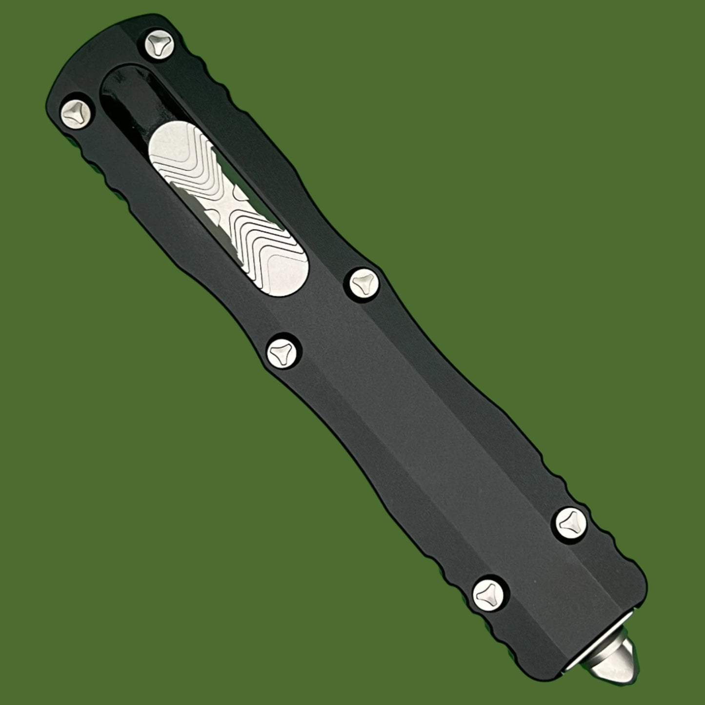 Microtech Dirac Delta D/E Satin Full Serrated 227-6