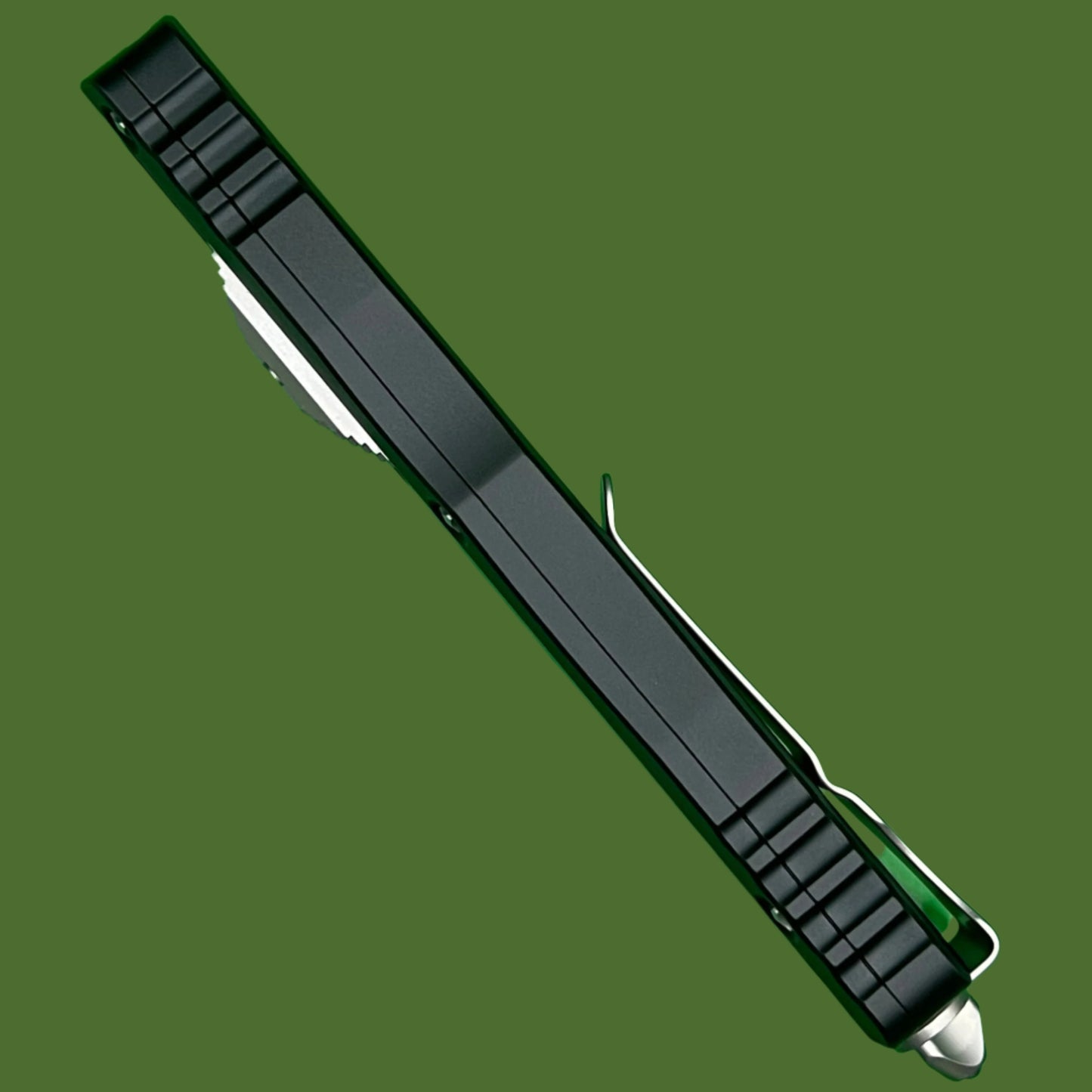 Microtech Dirac Delta D/E Satin Full Serrated 227-6