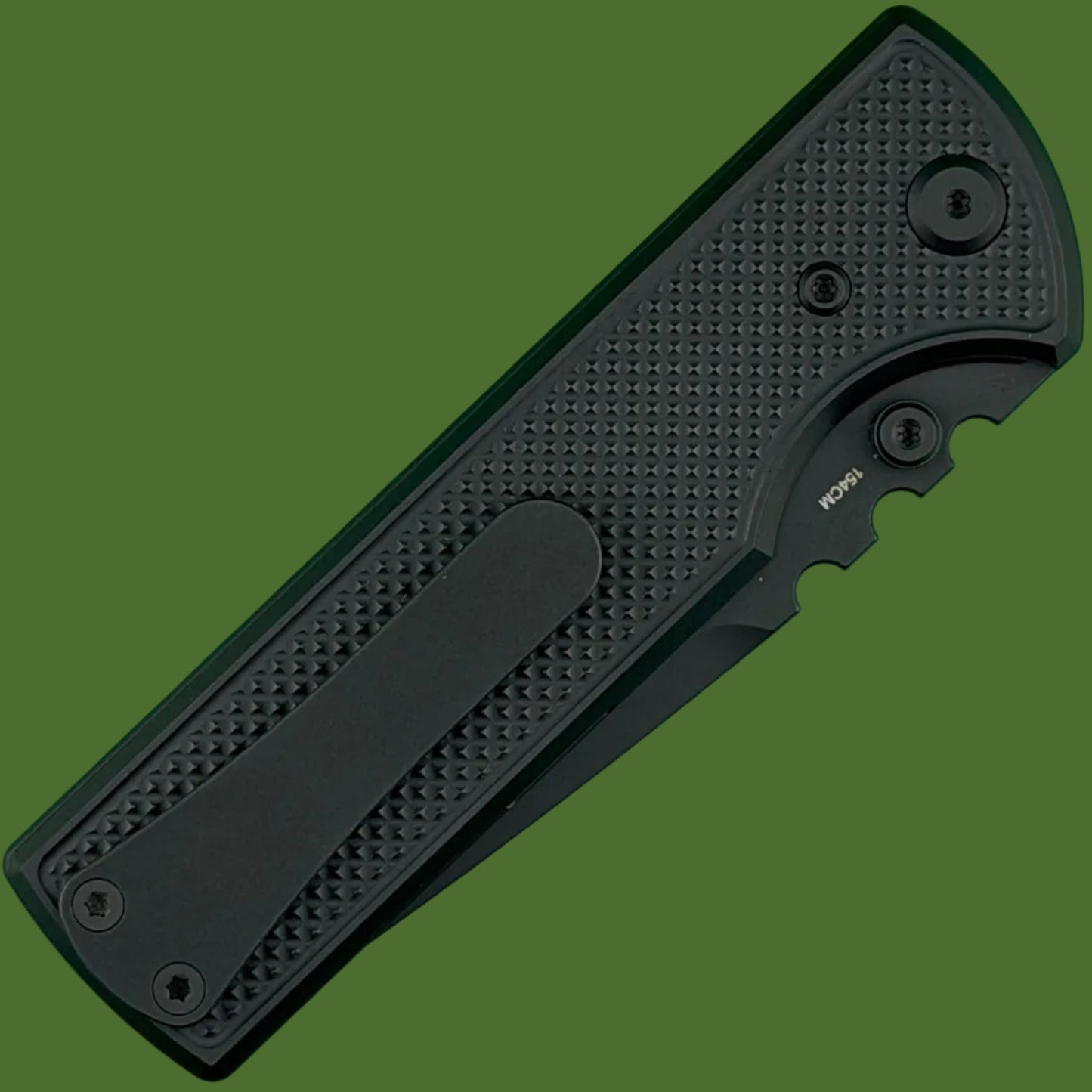 Chaves Blue Label NTAK Liner Lock Black Knurled Aluminum Handles Black Hardware (Black Tanto)