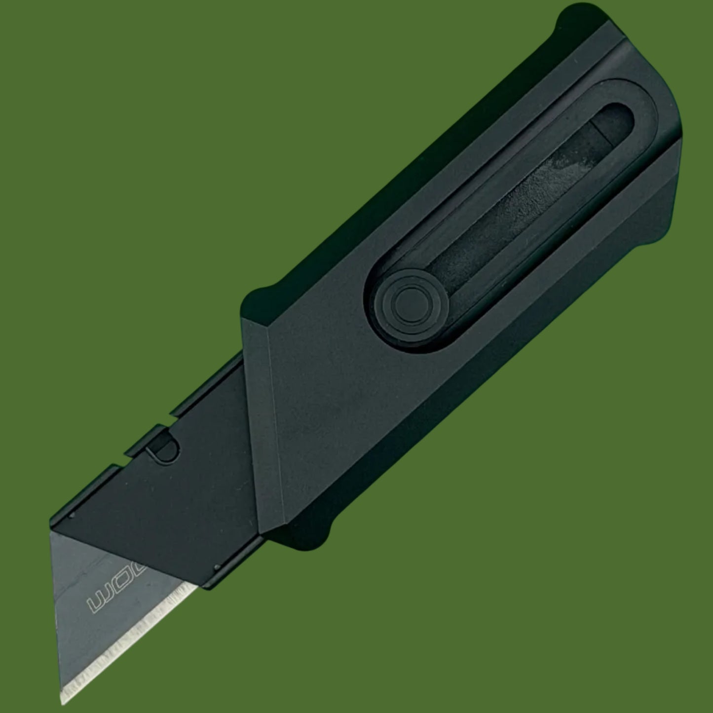 Chaves Blue Label CHUB Slipper Utility Knife Black Aluminum PVD Blade Carrier Black Hardware
