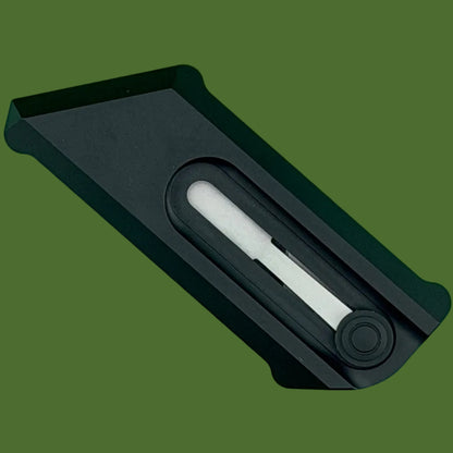 Chaves Blue Label CHUB Slipper Utility Knife Black Aluminum Stonewash Blade Carrier Black Hardware
