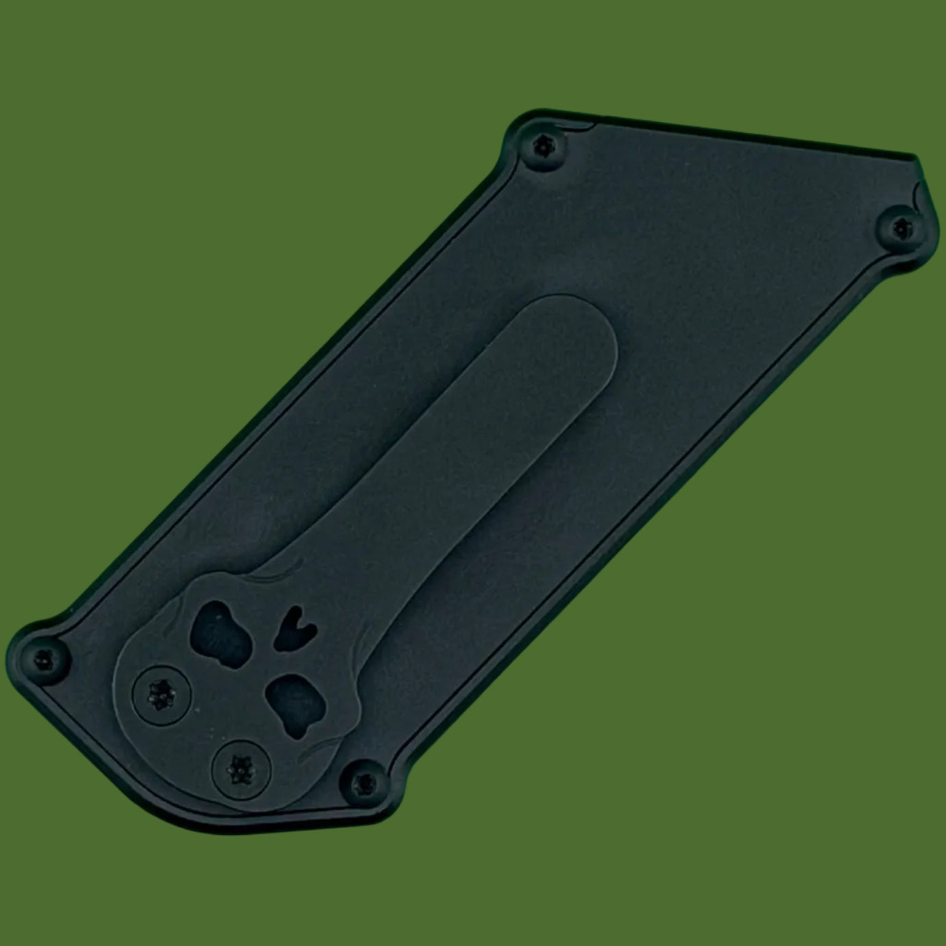 Chaves Blue Label CHUB Slipper Utility Knife Black Aluminum Stonewash Blade Carrier Black Hardware