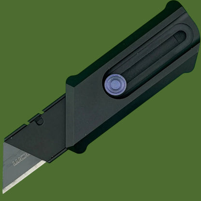 Chaves Blue Label CHUB Slipper Utility Knife Black Aluminum PVD Blade Carrier Purple Hardware
