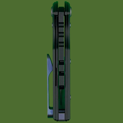 Chaves Blue Label CHUB Flipper Utility Knife Black Knurled Aluminum PVD Blade Carrier Purple Hardware