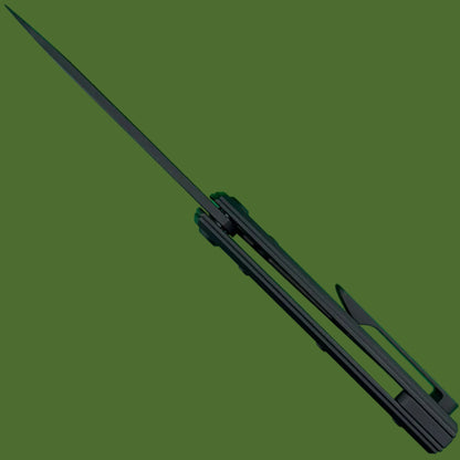 Chaves Blue Label Liberation Street Liner Lock Black Knurled Aluminum Handles Black Hardware (Black Drop Point)