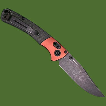 Benchmade Mini Crooked River Black Micarta/Burnt Copper Magnacut 1508BK-04