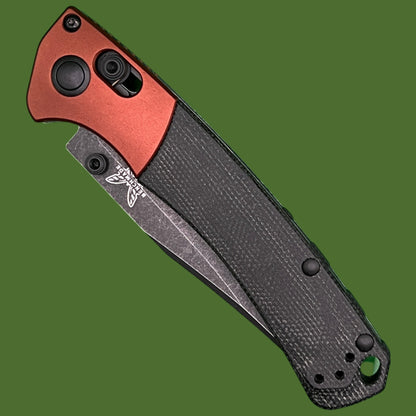 Benchmade Mini Crooked River Black Micarta/Burnt Copper Magnacut 1508BK-04