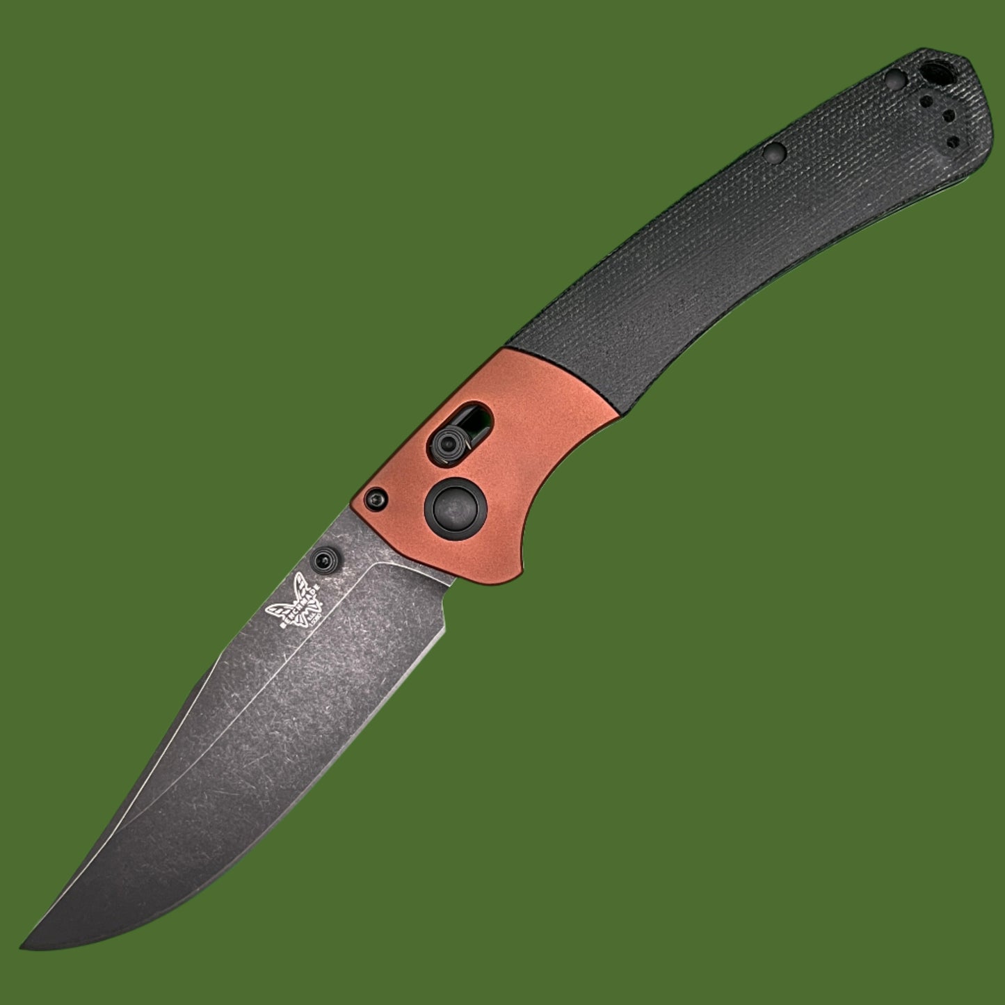 Benchmade Crooked River Black Micarta/Burnt Copper Magnacut 15080BK-04