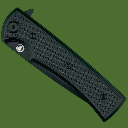 Chaves Blue Label Liberation Street Liner Lock Black Knurled Aluminum Handles Black Hardware (Black Tanto)