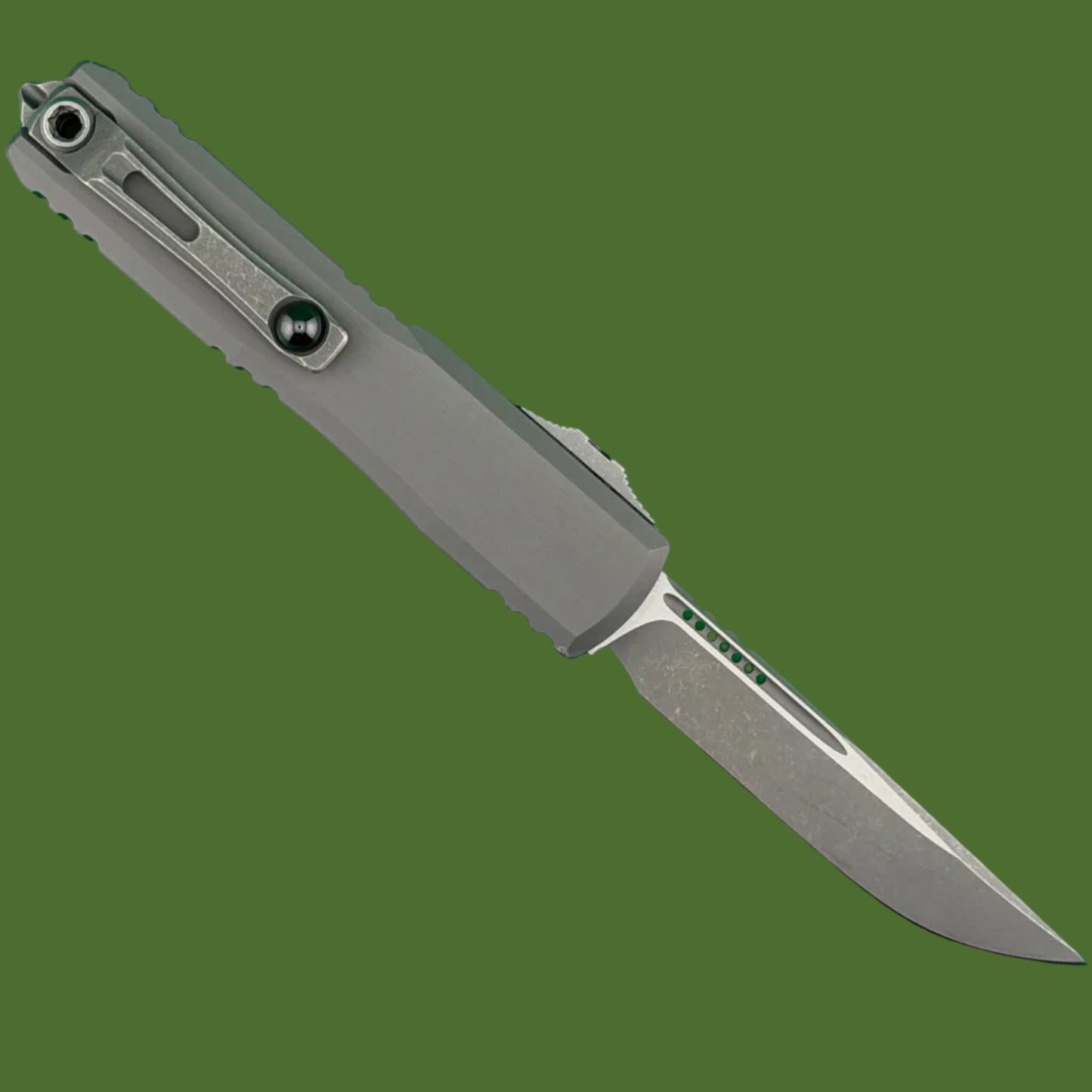 *Pre-Owned* Microtech Ultratech ZBP S/E Natural Clear Apocalyptic Standard 1121-10APNC