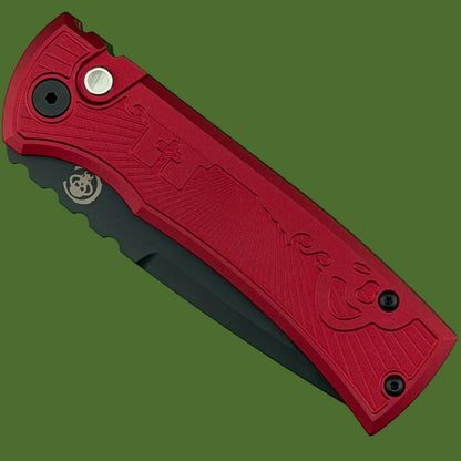 *Pre-Owned* Chaves Redencion 229 Auto Red Key Milled DLC Drop Point