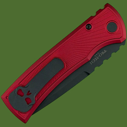 *Pre-Owned* Chaves Redencion 229 Auto Red Key Milled DLC Drop Point
