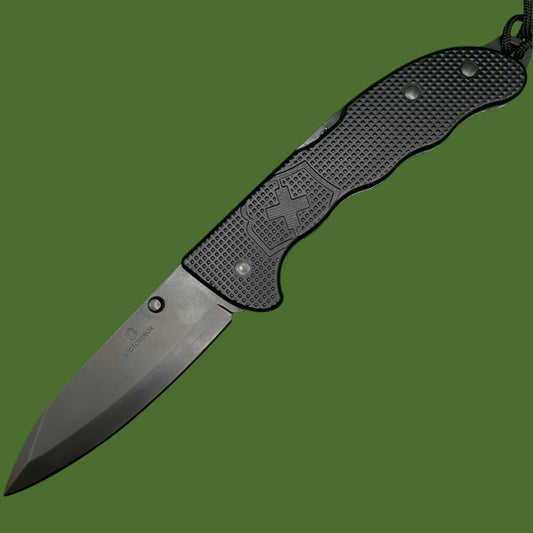 *Pre-Owned* Victorinox Evoke Lockback Black Alox