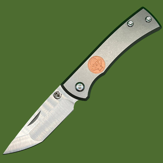 Chaves Redencion Tanto Slip Joint Smooth Titanium (Copper Inlay)