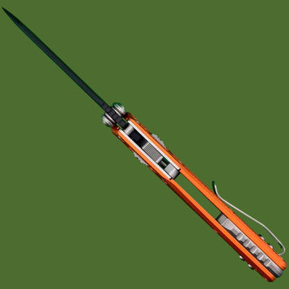 Microtech MSI Mini S/E Fluted Orange Aluminum Standard 210M-1FLOR