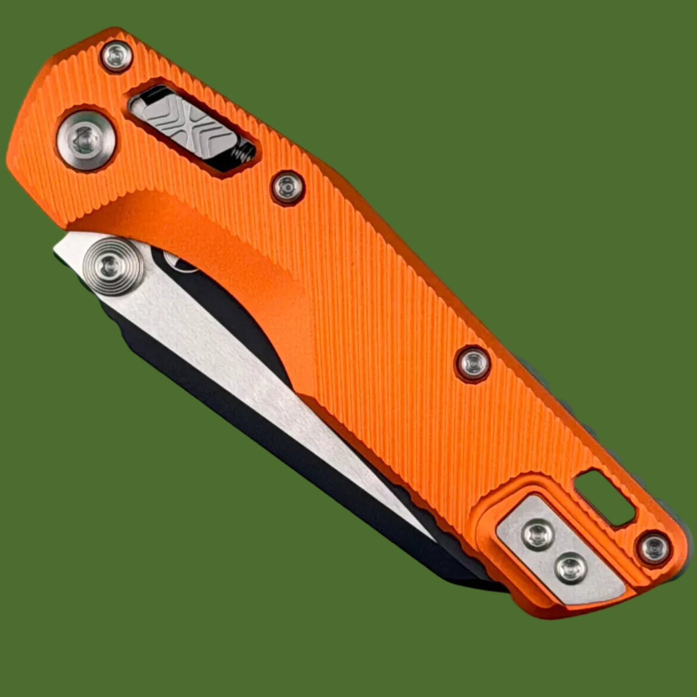 Microtech MSI Mini S/E Fluted Orange Aluminum Standard 210M-1FLOR