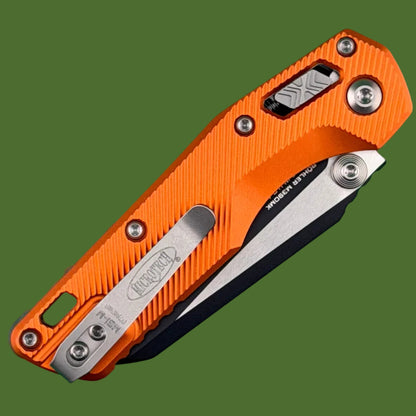 Microtech MSI Mini S/E Fluted Orange Aluminum Standard 210M-1FLOR