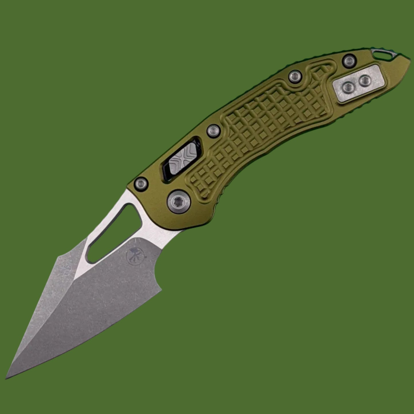 Microtech Mini Stitch Ram-Lok S/E Frag OD Green Apocalyptic Standard 169MRL-10APFROD