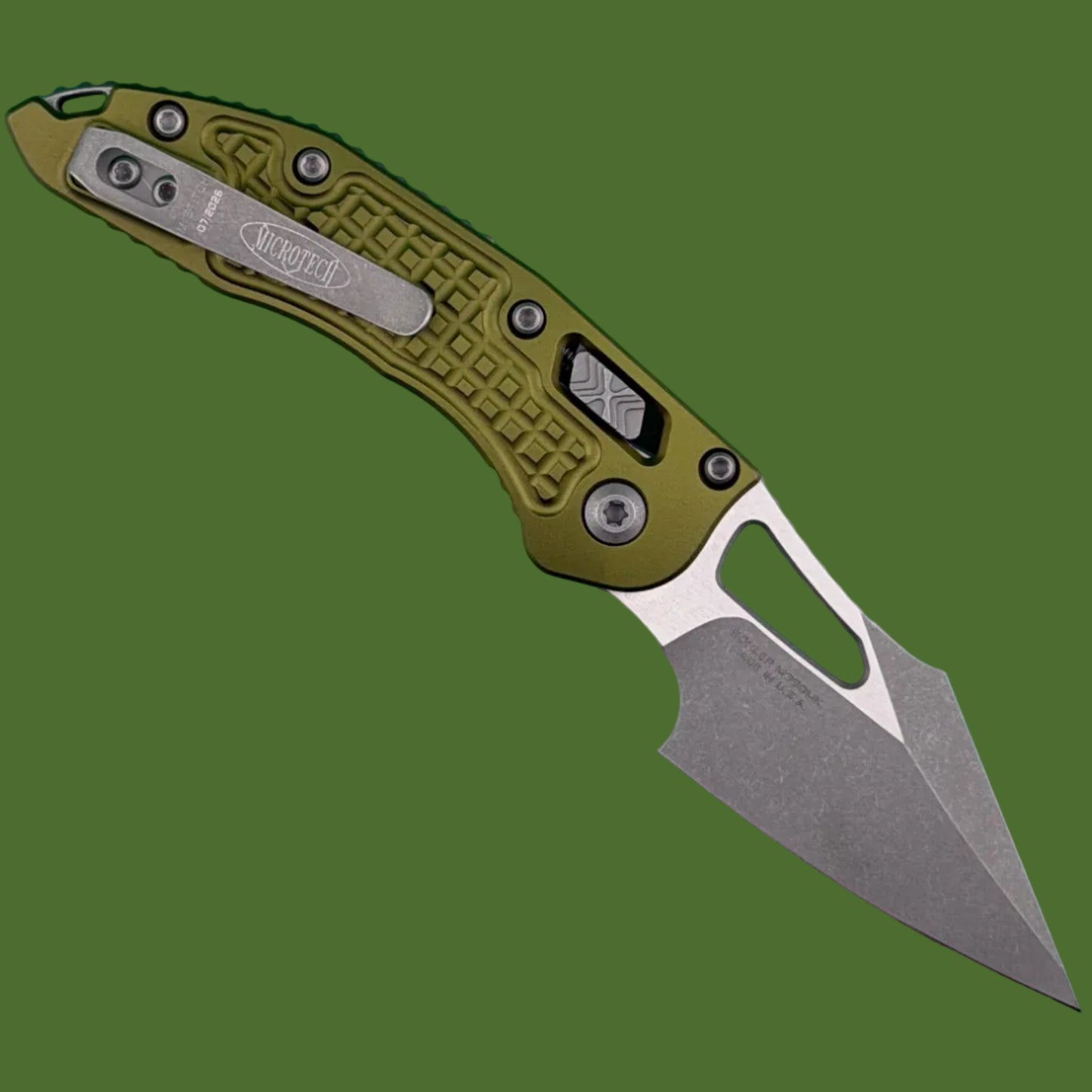 Microtech Mini Stitch Ram-Lok S/E Frag OD Green Apocalyptic Standard 169MRL-10APFROD