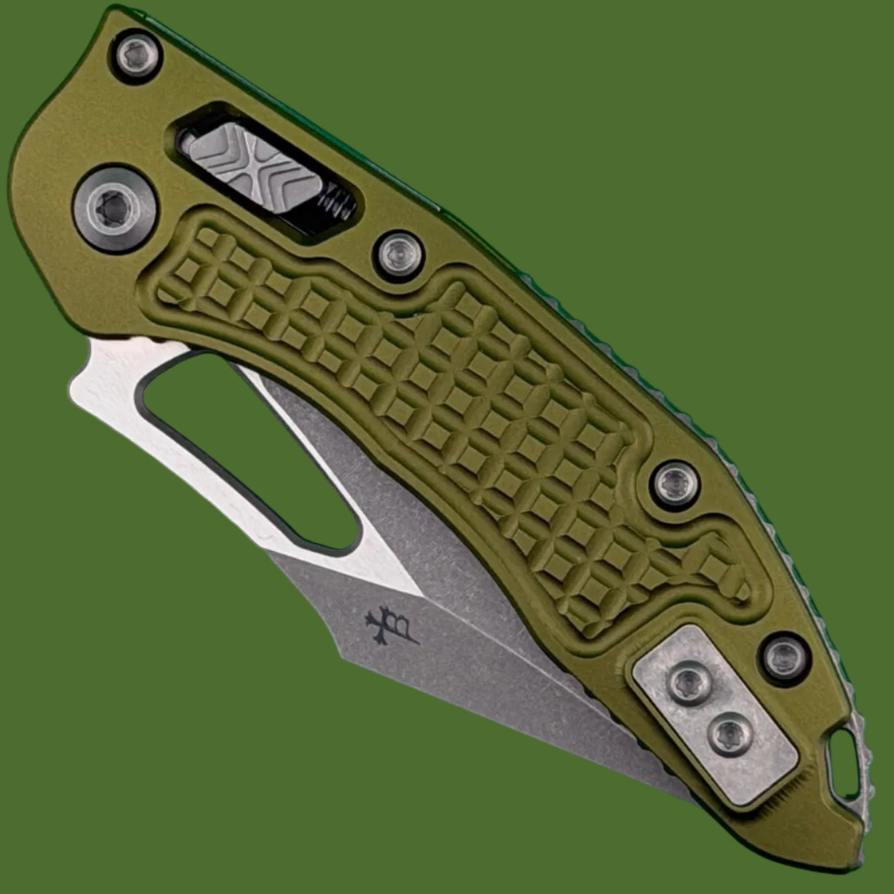 Microtech Mini Stitch Ram-Lok S/E Frag OD Green Apocalyptic Standard 169MRL-10APFROD