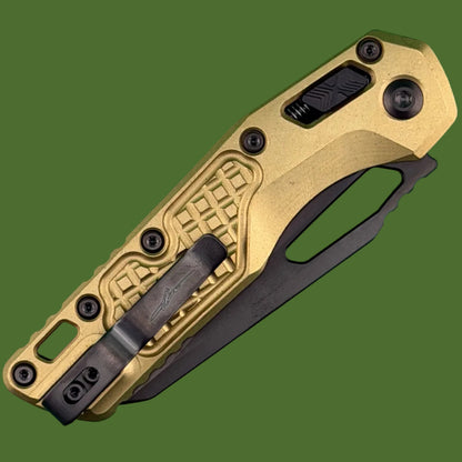 Microtech MSI Marfione Select Naval Brass Stonewash DLC 210-1DLCTFMRS3