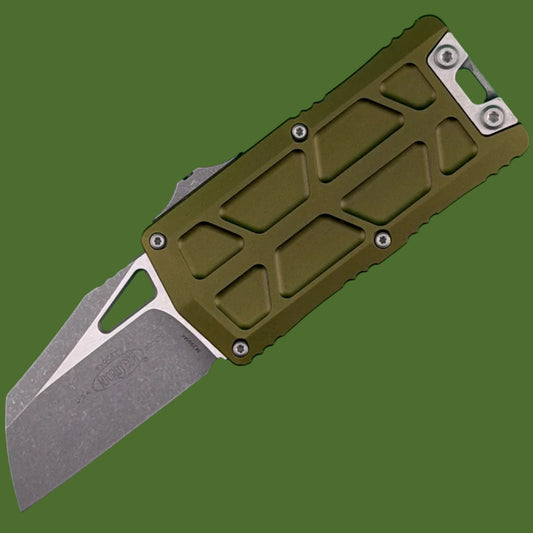 Microtech Exocet II Wharncliffe OD Green Apocalyptic Standard 1156-10APOD