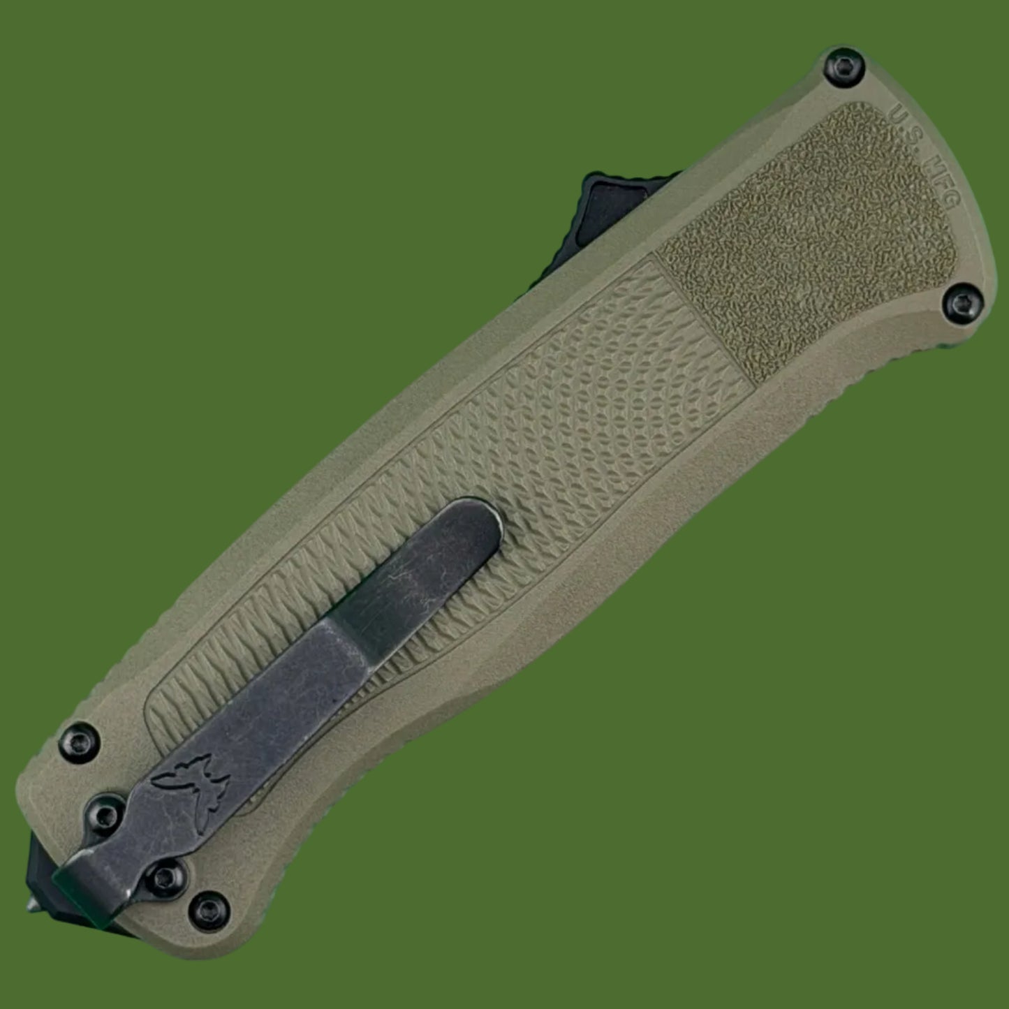 *Pre-Owned* Benchmade Shootout Drop Point OTF OD Green Grivory 5371BK-1