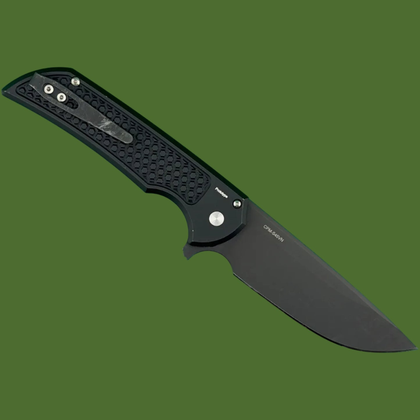 *Pre-Owned* Protech Mordax BHQ Exclusive Prototype Button Lock Flipper