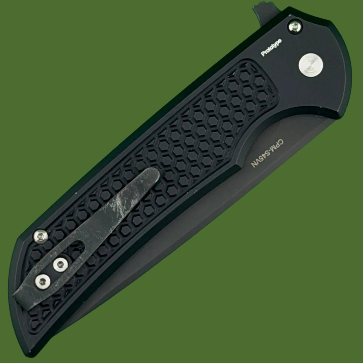 *Pre-Owned* Protech Mordax BHQ Exclusive Prototype Button Lock Flipper