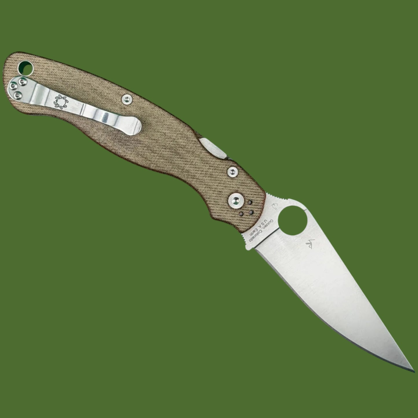 *Pre-Owned* Spyderco Military 2 Curwear/Micarta