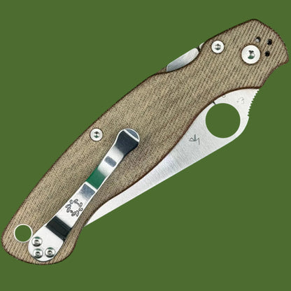*Pre-Owned* Spyderco Military 2 Curwear/Micarta