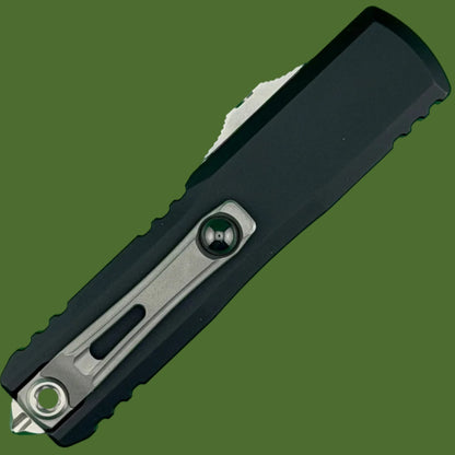 Microtech UTX-85 D/E Gen IV Stonewash Partial Serrated 12324-11