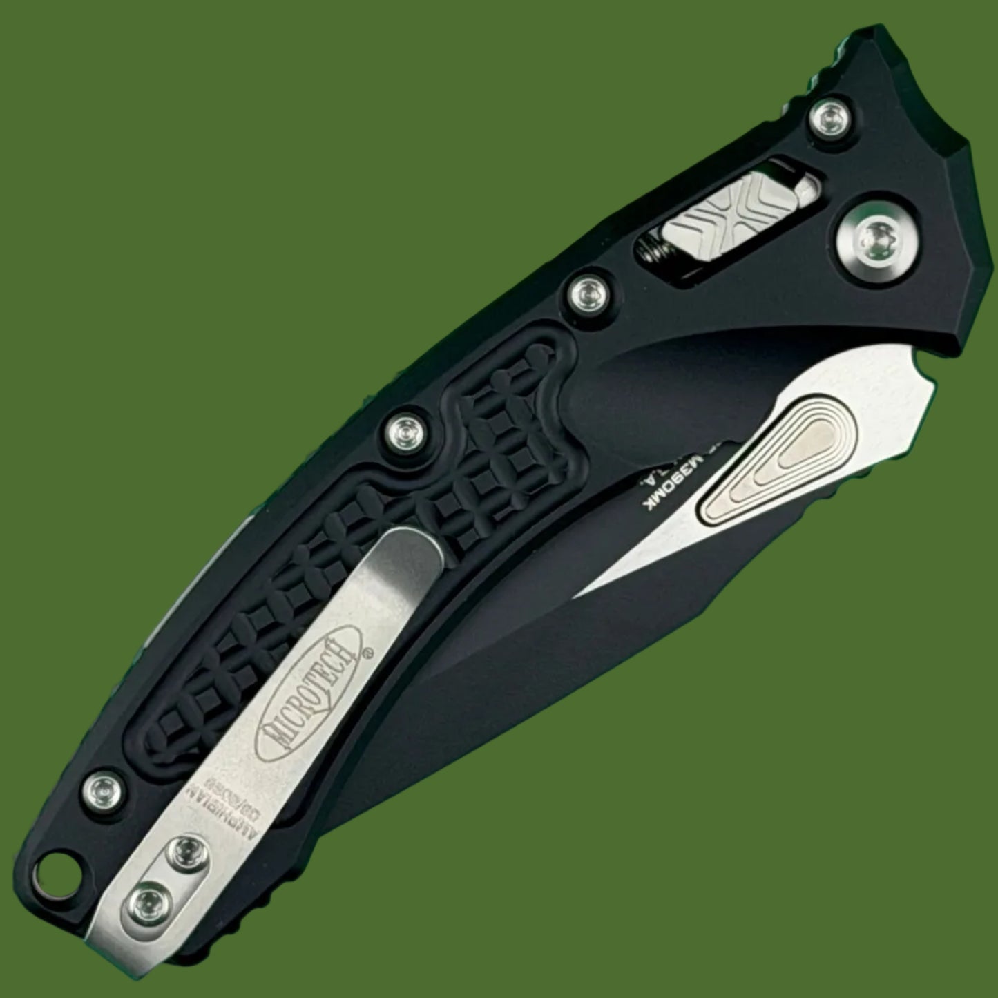 Microtech Amphibian Mini Ram-Lok Frag Black Tactical Standard 137MRL-1FR