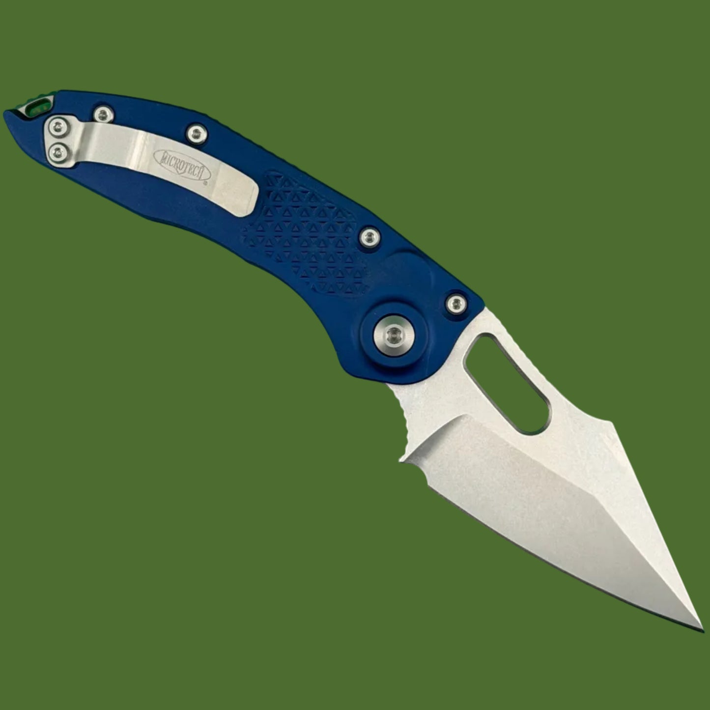 Microtech Stitch Auto S/E Navy Blue Stonewash Standard 169-10NA