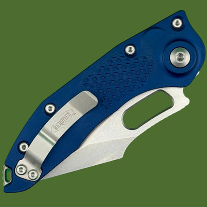 Microtech Stitch Auto S/E Navy Blue Stonewash Standard 169-10NA