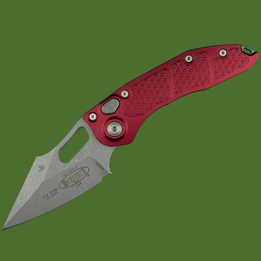 Microtech Stitch Auto S/E Merlot Apocalyptic Standard 169-10APMR