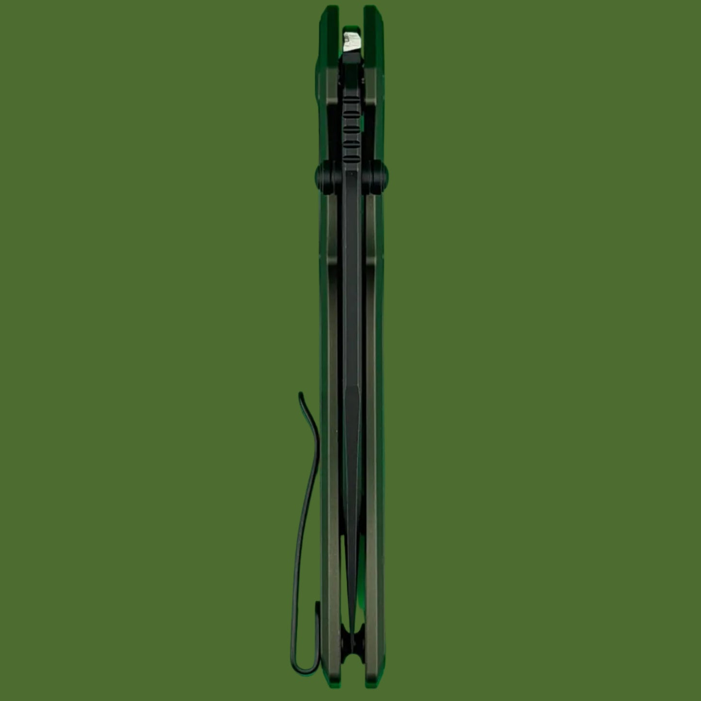 Civivi Elite Brova Forest Green Aluminum Handle Black Blade Top Linerlock