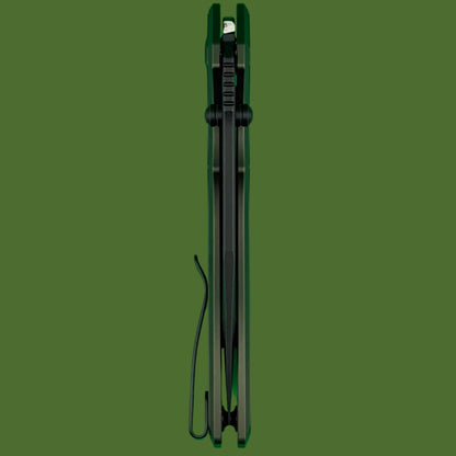 Civivi Elite Brova Forest Green Aluminum Handle Black Blade Top Linerlock