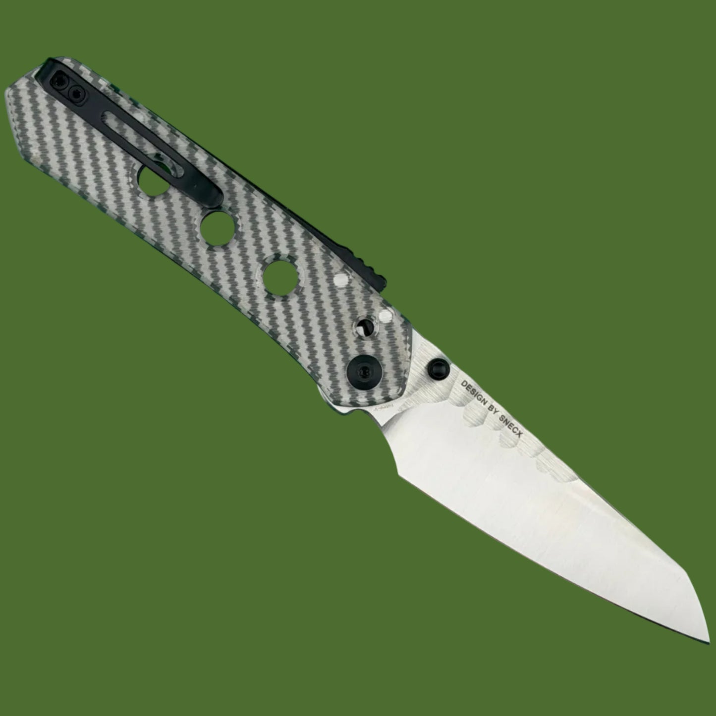 Civivi Vision FG Superlock Polished Clear Lexan Rock Grind